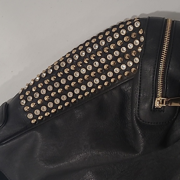 #43 Rhinestone Black Purse - Picture 3 of 6